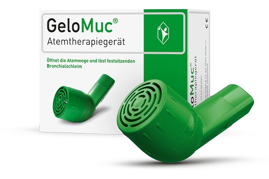 GeloMuc Atemtherapiegerät und Packshot