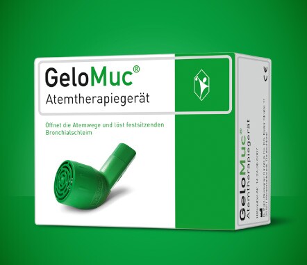 GeloMuc® ist ein Therapiegerät zur Mobilisation von zähem Bronchialschleim