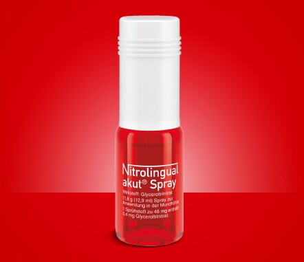 Nitrolingual akut® Spray zur Behandlung von Angina pectoris